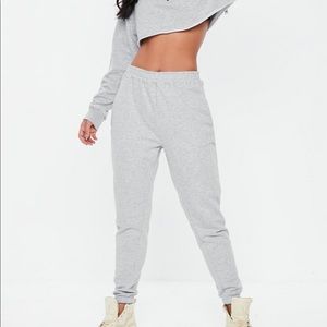 Missguided Grey Joggers / Sweatpants
